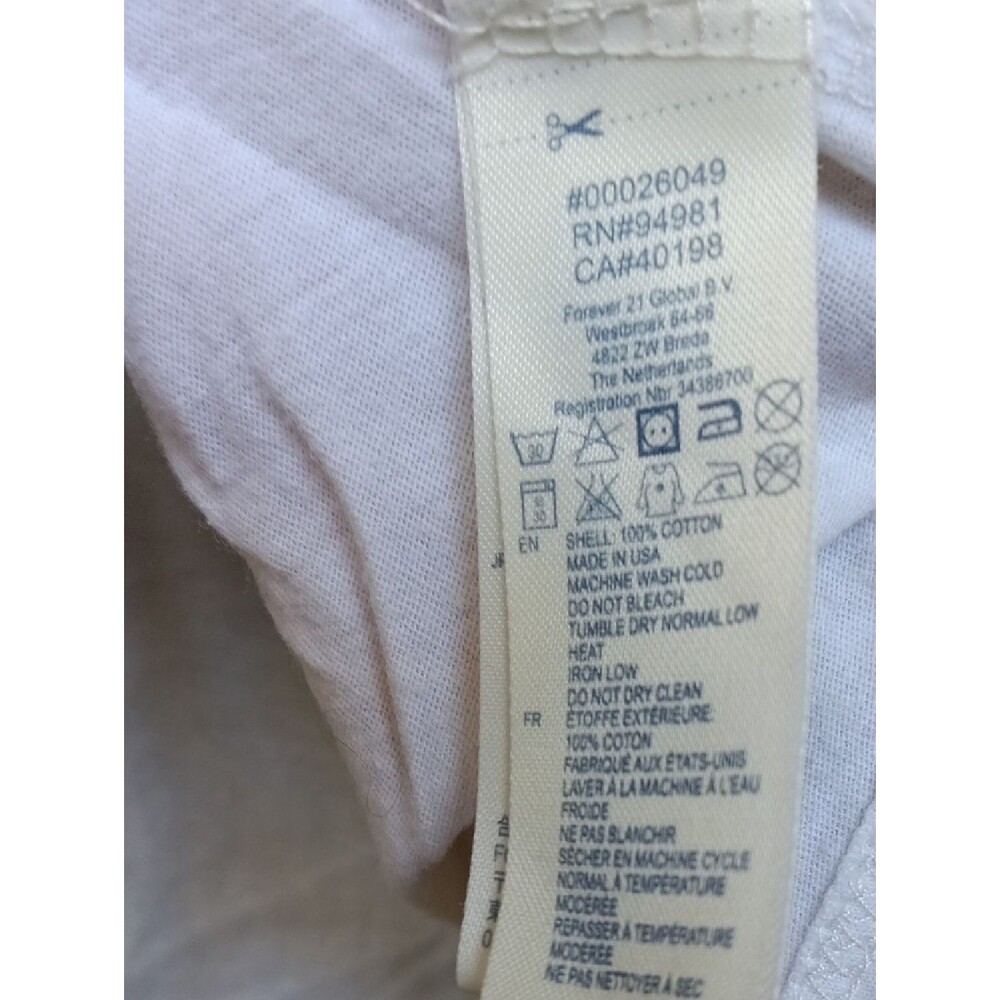 I Love H81 White Boxy Cropped Cotton Tee Shirt - Picture 3 of 4